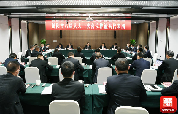 2021年10月27日，羅增斌參加梓潼代表團(tuán)分團(tuán)討論1  張莉 攝.jpg